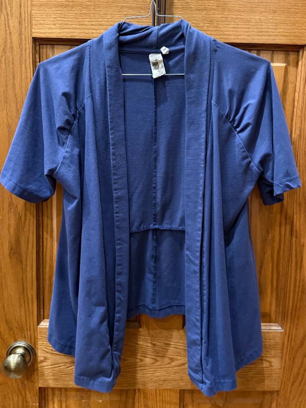 aventura short sleeve cardigan, blue SZ Xl